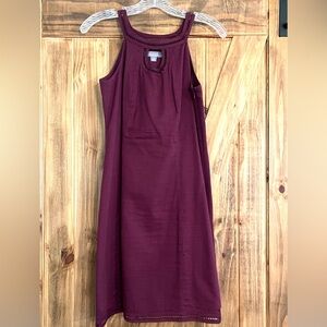 Merona Sleeveless Linen Dress in Deep Plum